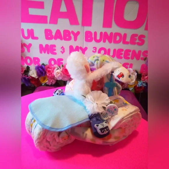 #158👉🏼SPYDER BIKE ("DIAPER CAKE") FOR A ("BABY BOY") - Picture 5 of 10